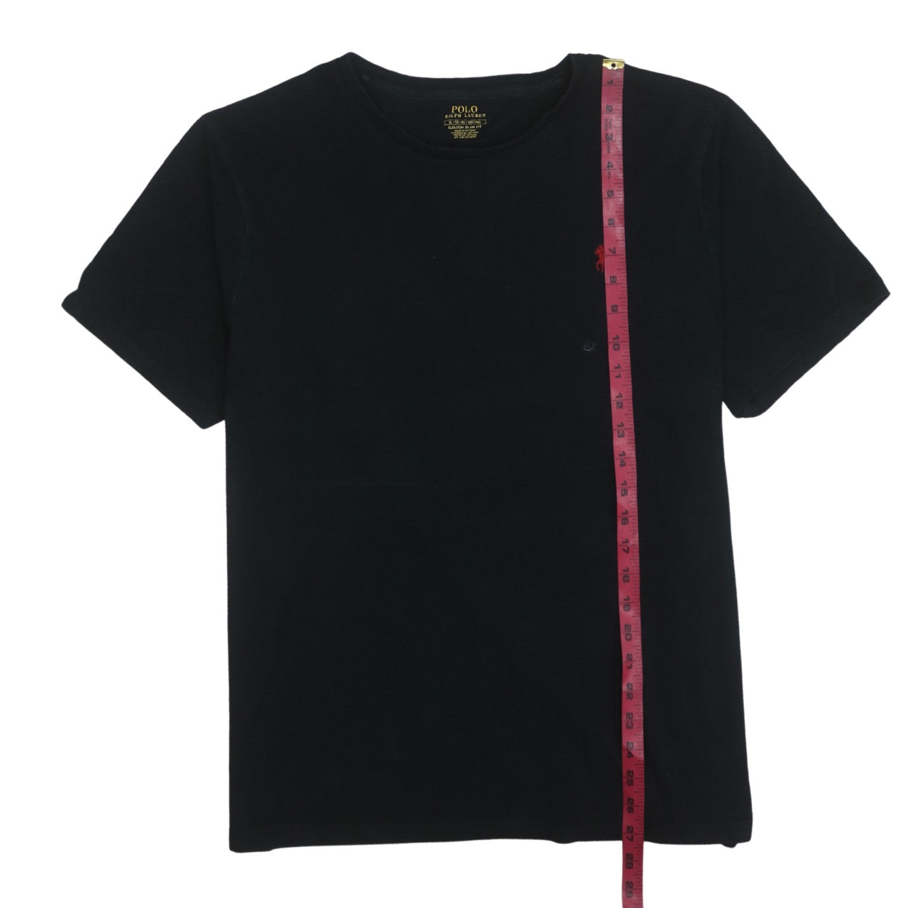 Polo Ralph Lauren Men's Black Custom Slim Fit Cotton T-Shirt XL