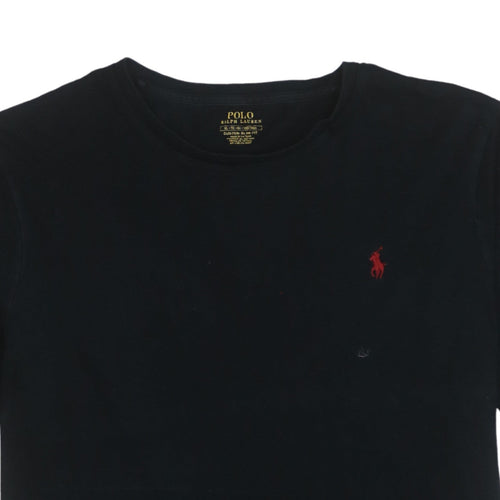 Polo Ralph Lauren Men's Black Custom Slim Fit Cotton T-Shirt XL