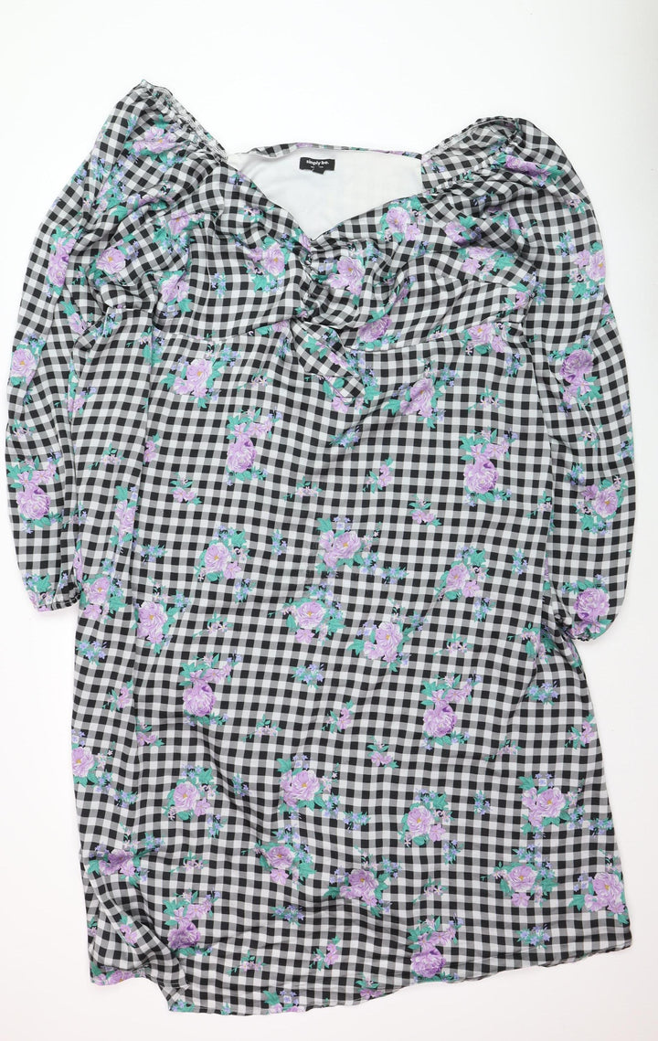Simply Be Women’s Multicoloured Size 26 A-Line Knee Dress