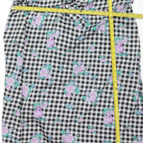 Simply Be Women’s Multicoloured Size 26 A-Line Knee Dress