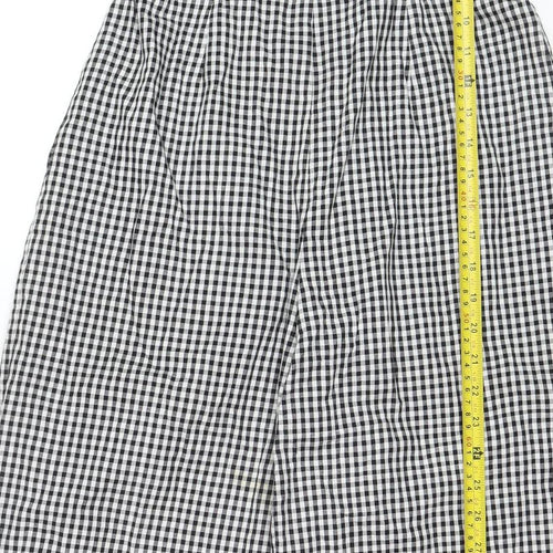 Luwalot Women’s Black Gingham Off Shoulder Wide-Leg Jumpsuit Size 10