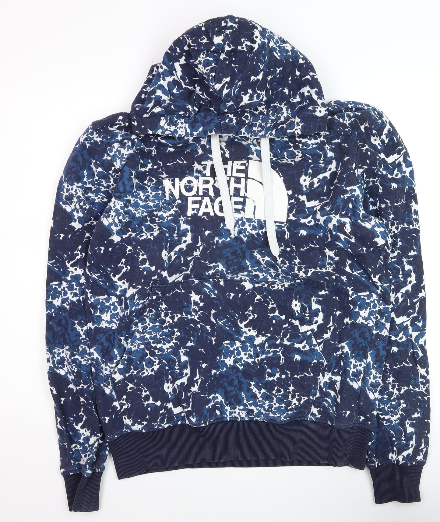The North Face Men's Blue Pullover Hoodie L Outdoor Cotton
