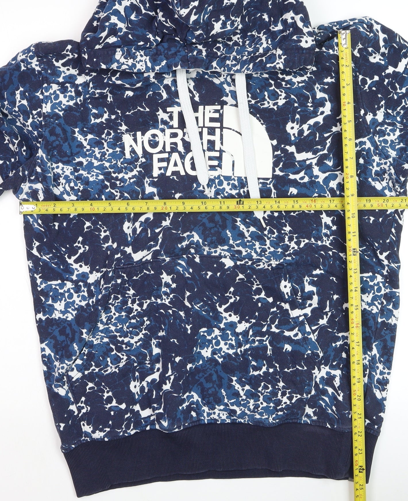 The North Face Men's Blue Pullover Hoodie L Outdoor Cotton