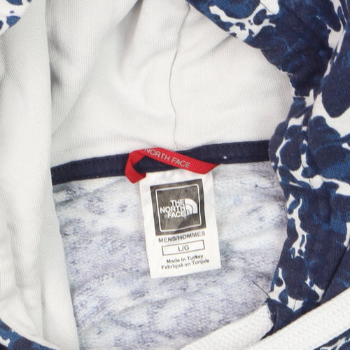 The North Face Men's Blue Pullover Hoodie L Outdoor Cotton