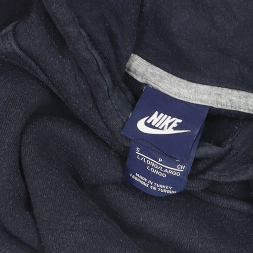 Nike Boys Navy Blue Pullover Hoodie Small Cotton Blend Long Sleeve