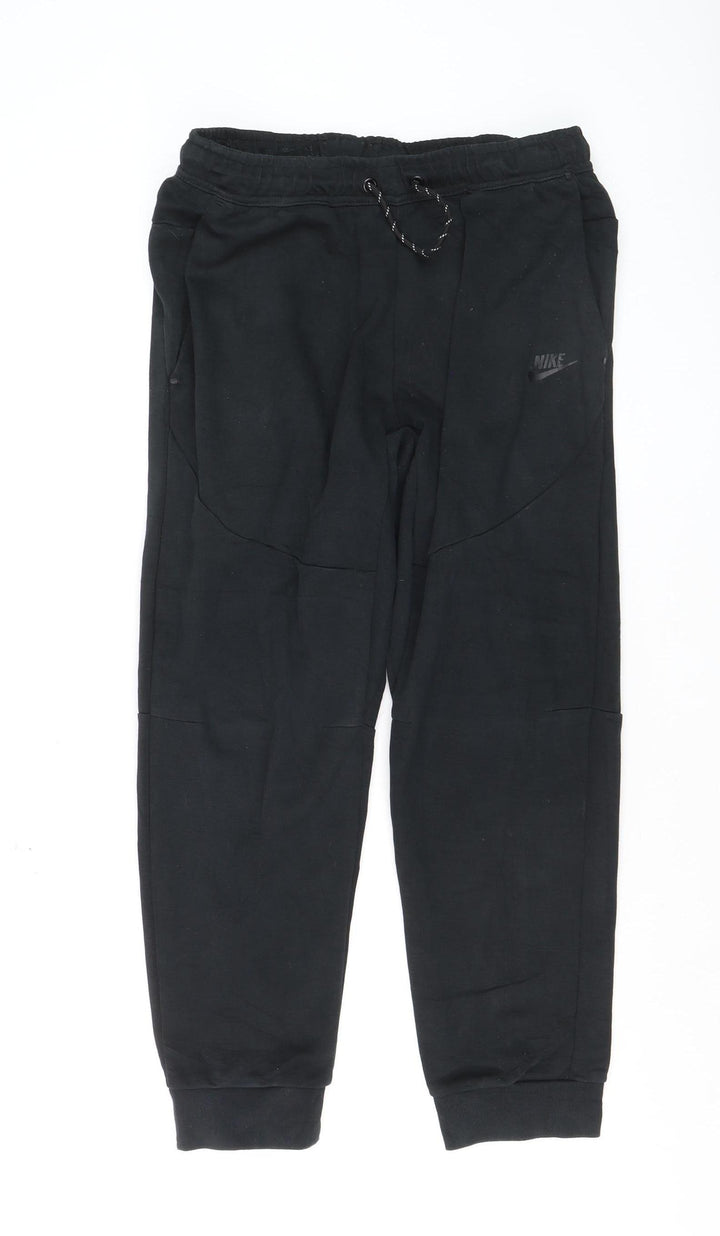 Nike Boys Black XL Jogger Sweatpants Tapered Fleece Trousers