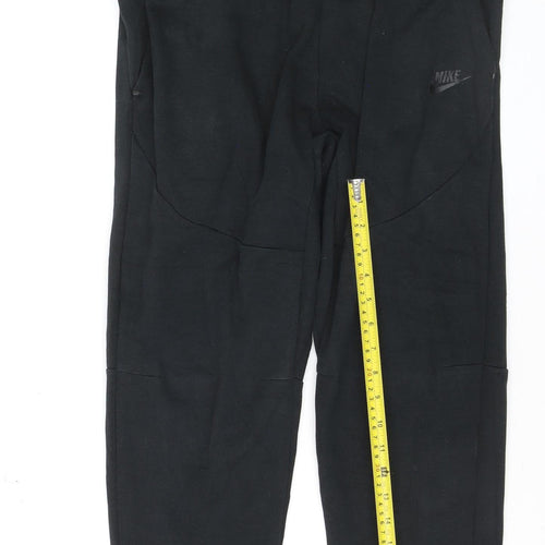 Nike Boys Black XL Jogger Sweatpants Tapered Fleece Trousers