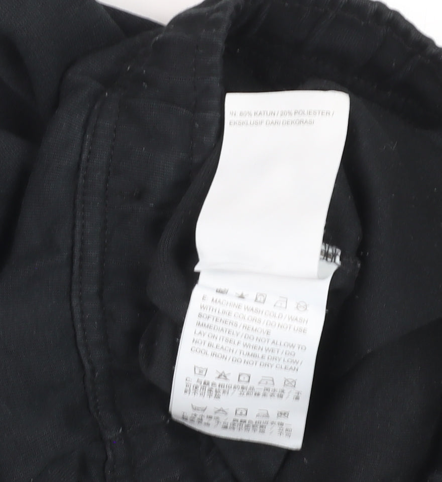 Nike Boys Black XL Jogger Sweatpants Tapered Fleece Trousers