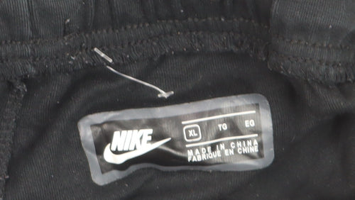 Nike Boys Black XL Jogger Sweatpants Tapered Fleece Trousers