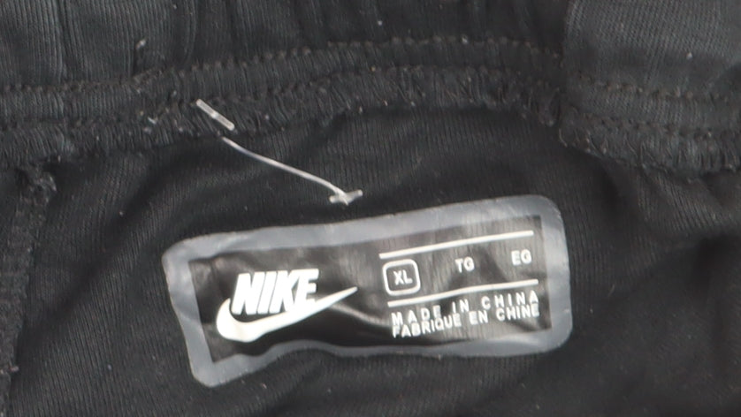 Nike Boys Black XL Jogger Sweatpants Tapered Fleece Trousers