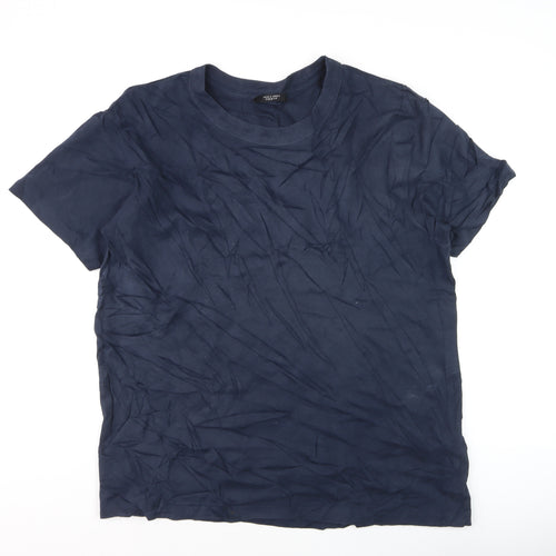 Jack & Jones Men’s Blue XL Premium Cotton Crew Neck T-Shirt