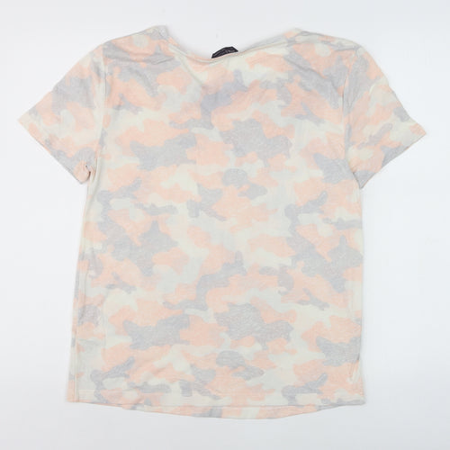 Marks and Spencer Womens Multicoloured Camouflage T-Shirt Size 6