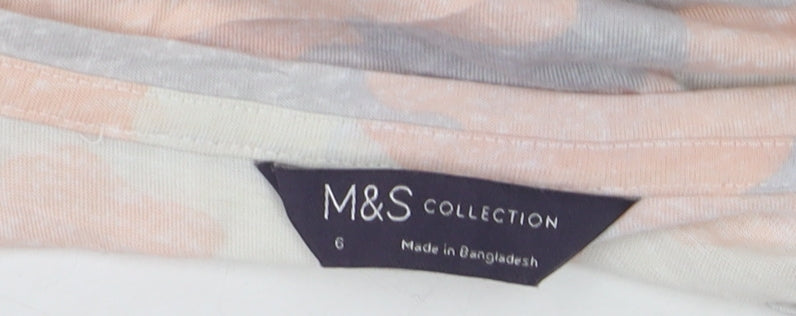 Marks and Spencer Womens Multicoloured Camouflage T-Shirt Size 6