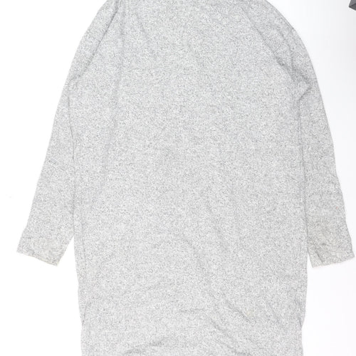 Uniqlo Women’s Grey Roll Neck Knit Jumper M Relaxed Fit