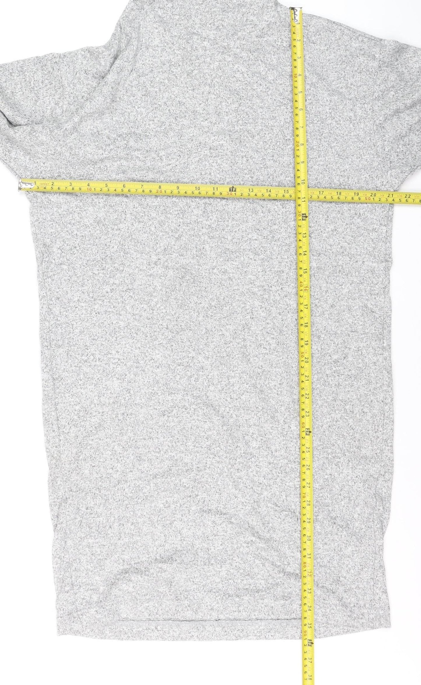 Uniqlo Women’s Grey Roll Neck Knit Jumper M Relaxed Fit