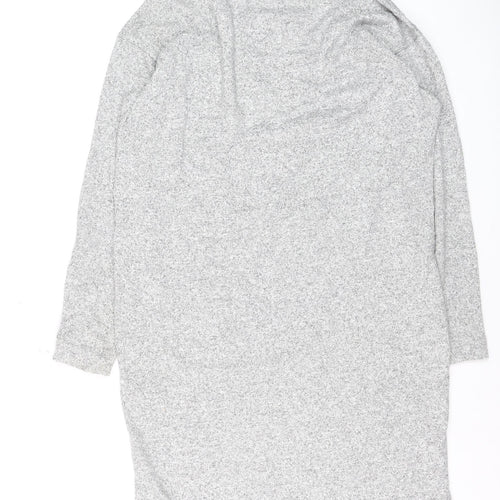 Uniqlo Women’s Grey Roll Neck Knit Jumper M Relaxed Fit