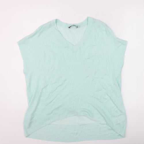 Mint Velvet Women’s Mint Green V-Neck Knit T-Shirt Size S