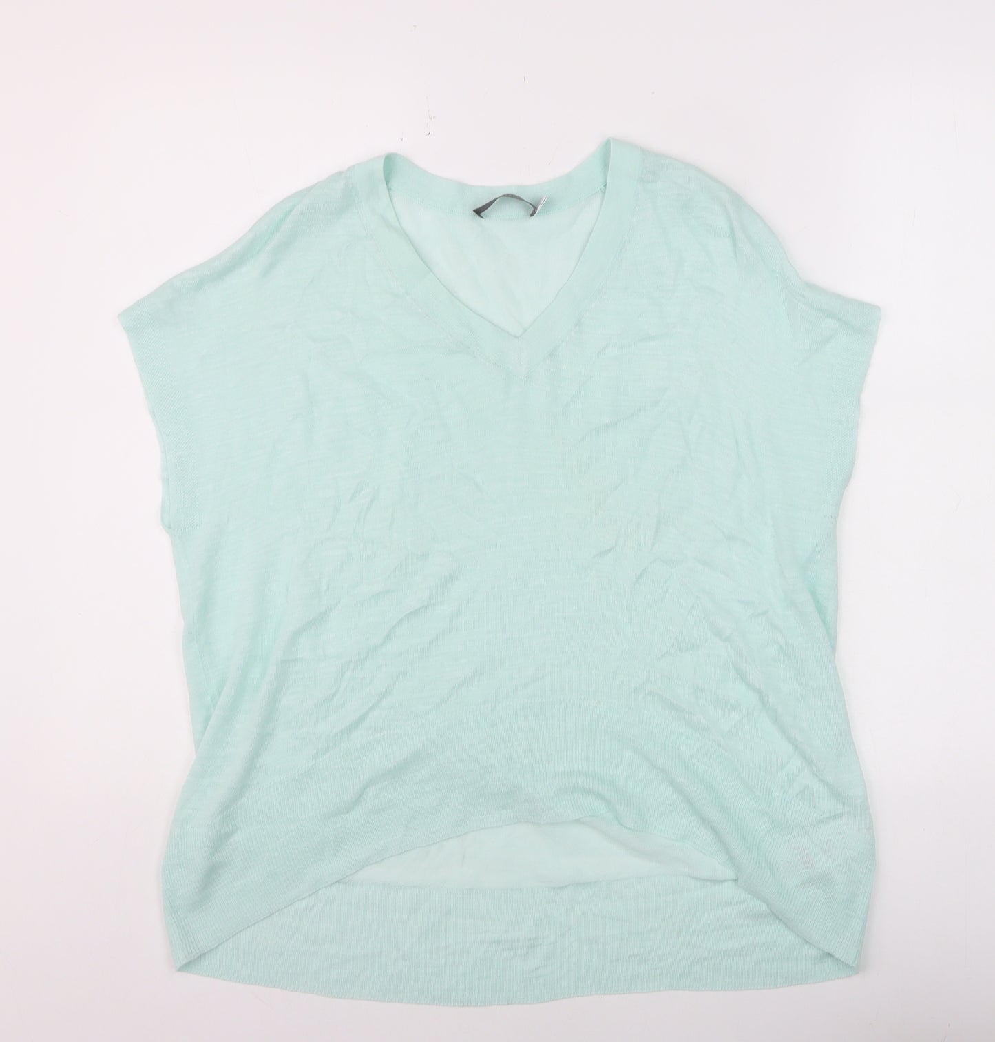 Mint Velvet Women’s Mint Green V-Neck Knit T-Shirt Size S