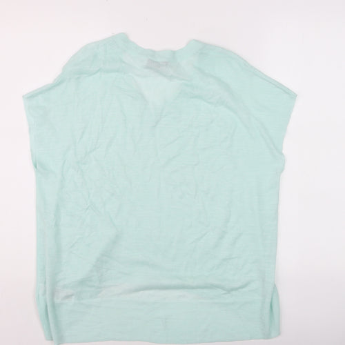 Mint Velvet Women’s Mint Green V-Neck Knit T-Shirt Size S
