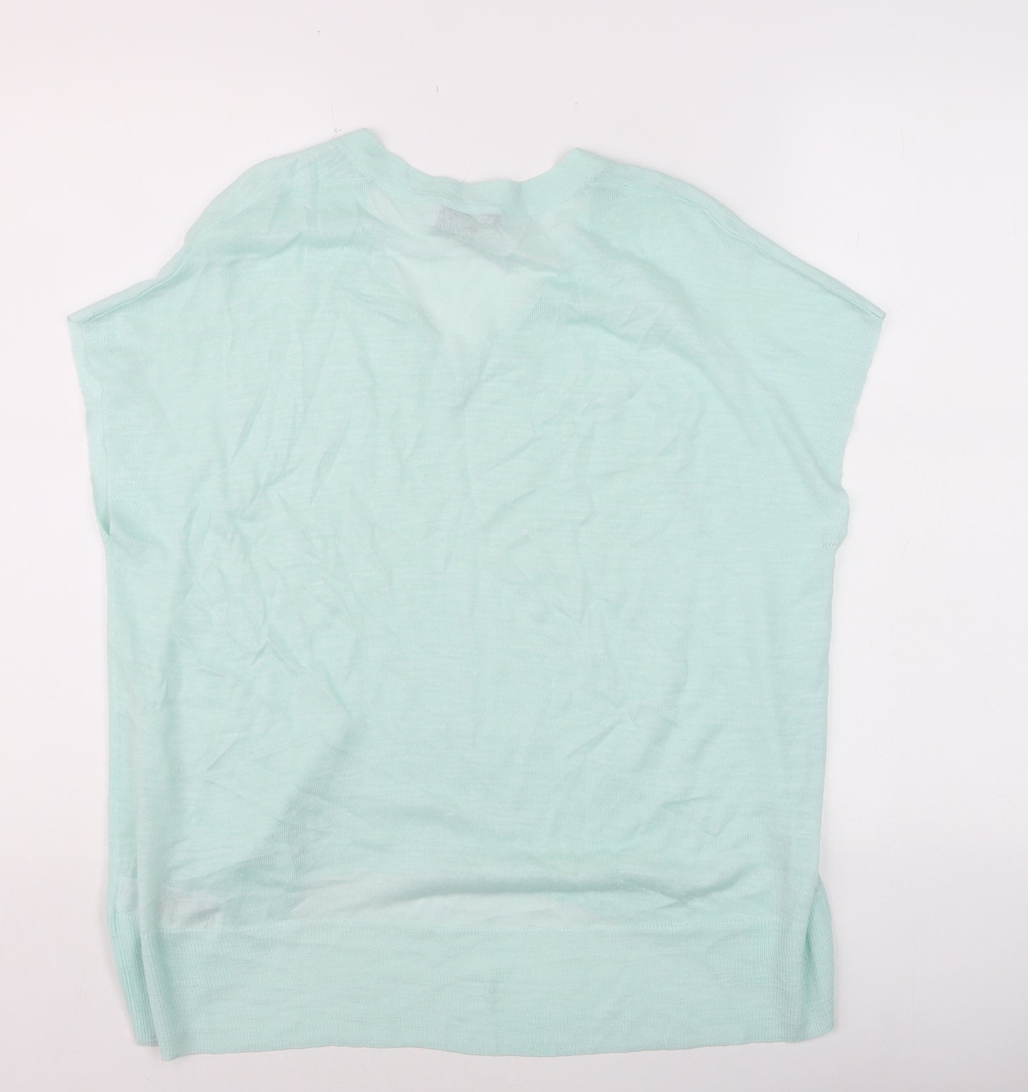 Mint Velvet Women’s Mint Green V-Neck Knit T-Shirt Size S