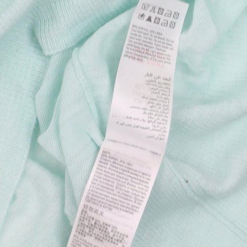 Mint Velvet Women’s Mint Green V-Neck Knit T-Shirt Size S