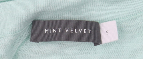 Mint Velvet Women’s Mint Green V-Neck Knit T-Shirt Size S