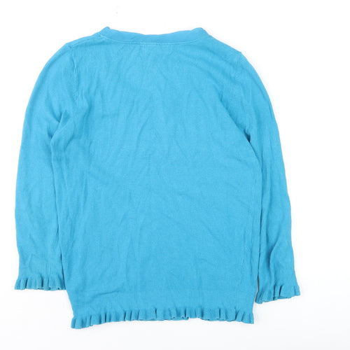 Marks and Spencer Per Una Blue Long Sleeve Scoop Neck Jumper Women’s Size 10