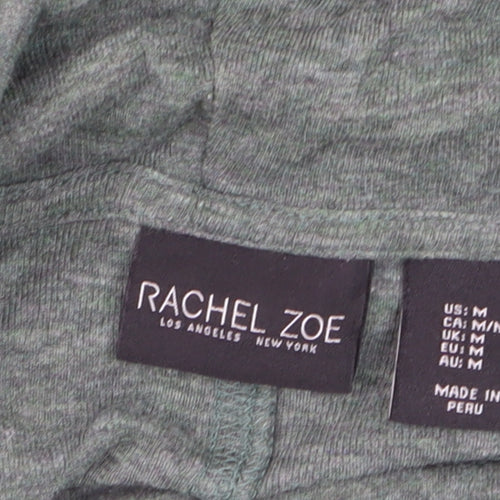 Rachel Zoe Women's Green Roll Neck Long Sleeve Jersey Top M