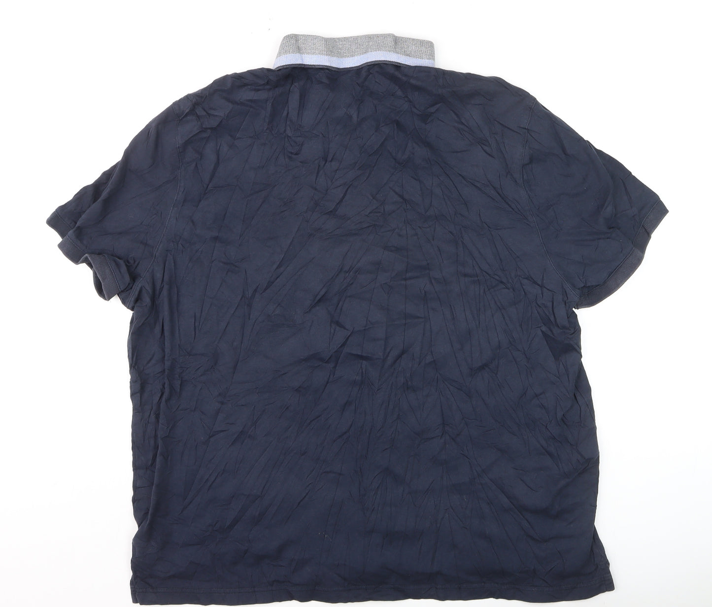 Michael Kors Men's Navy Blue Short Sleeve Polo Shirt XL Classic Fit