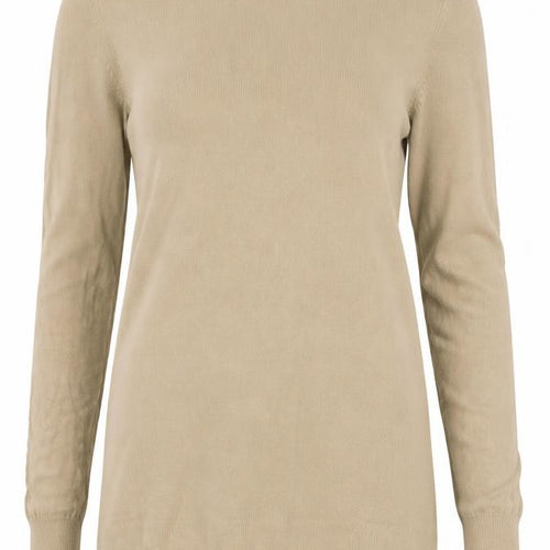 Zara Women Beige Beaded Crew Neck Knit Jumper Size 12