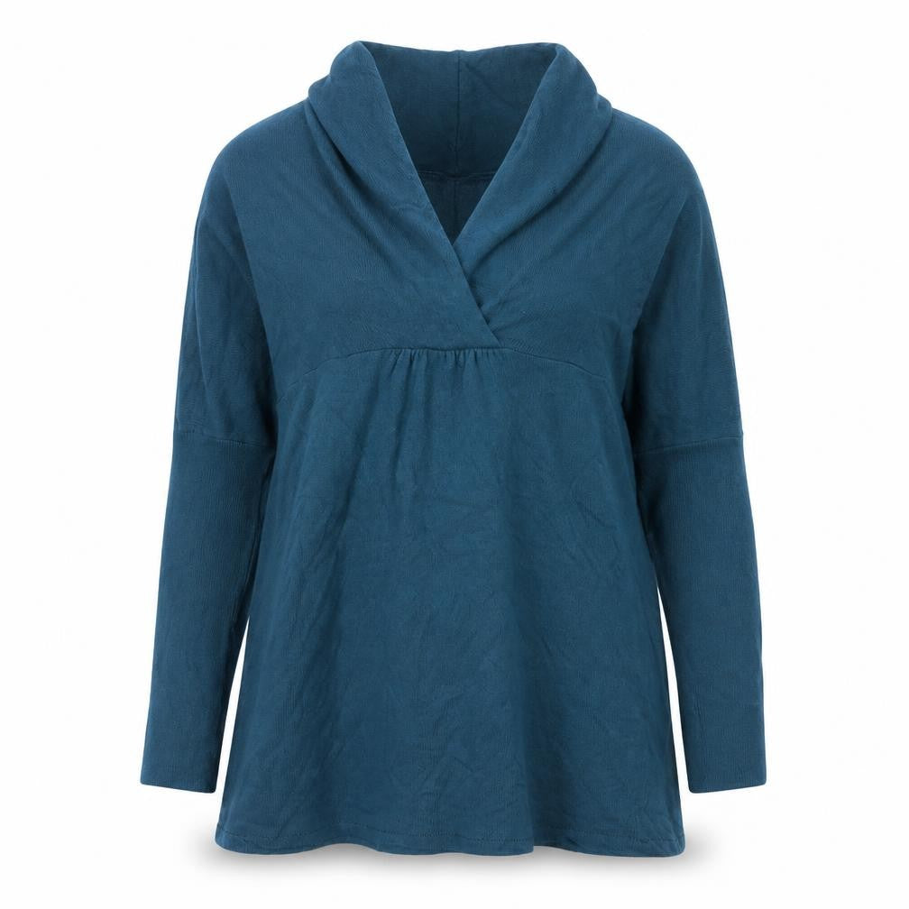 Monsoon Women’s Blue Cowl Neck Knit Tunic Jumper Size M