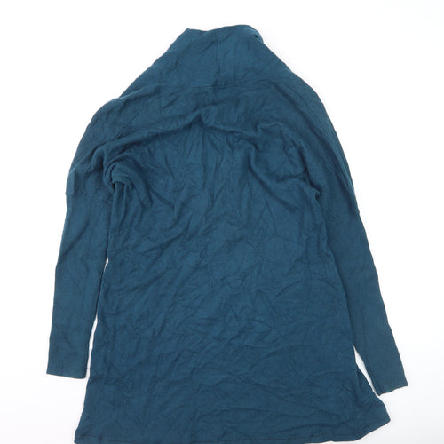 Monsoon Women’s Blue Cowl Neck Knit Tunic Jumper Size M