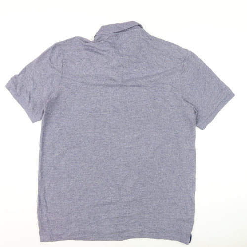 Next Men's Blue Regular Fit Tall Polo Shirt Size L