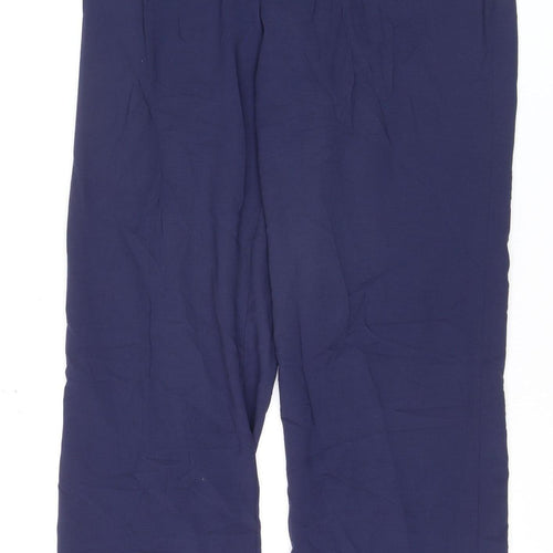 Jaeger Women’s Blue Wool Pleated Dress Trousers Size 12 Classic Fit