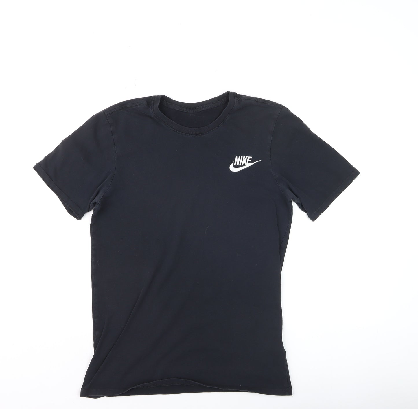 Nike Boys Black Cotton Crew Neck Short Sleeve Sports T-Shirt Size S