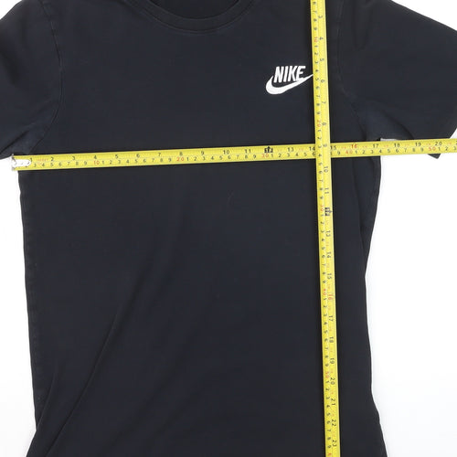 Nike Boys Black Cotton Crew Neck Short Sleeve Sports T-Shirt Size S