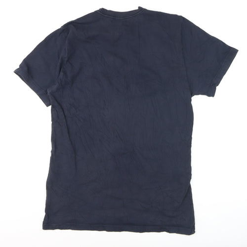 Nike Men's Blue Regular Fit Graphic Logo T-Shirt Size L