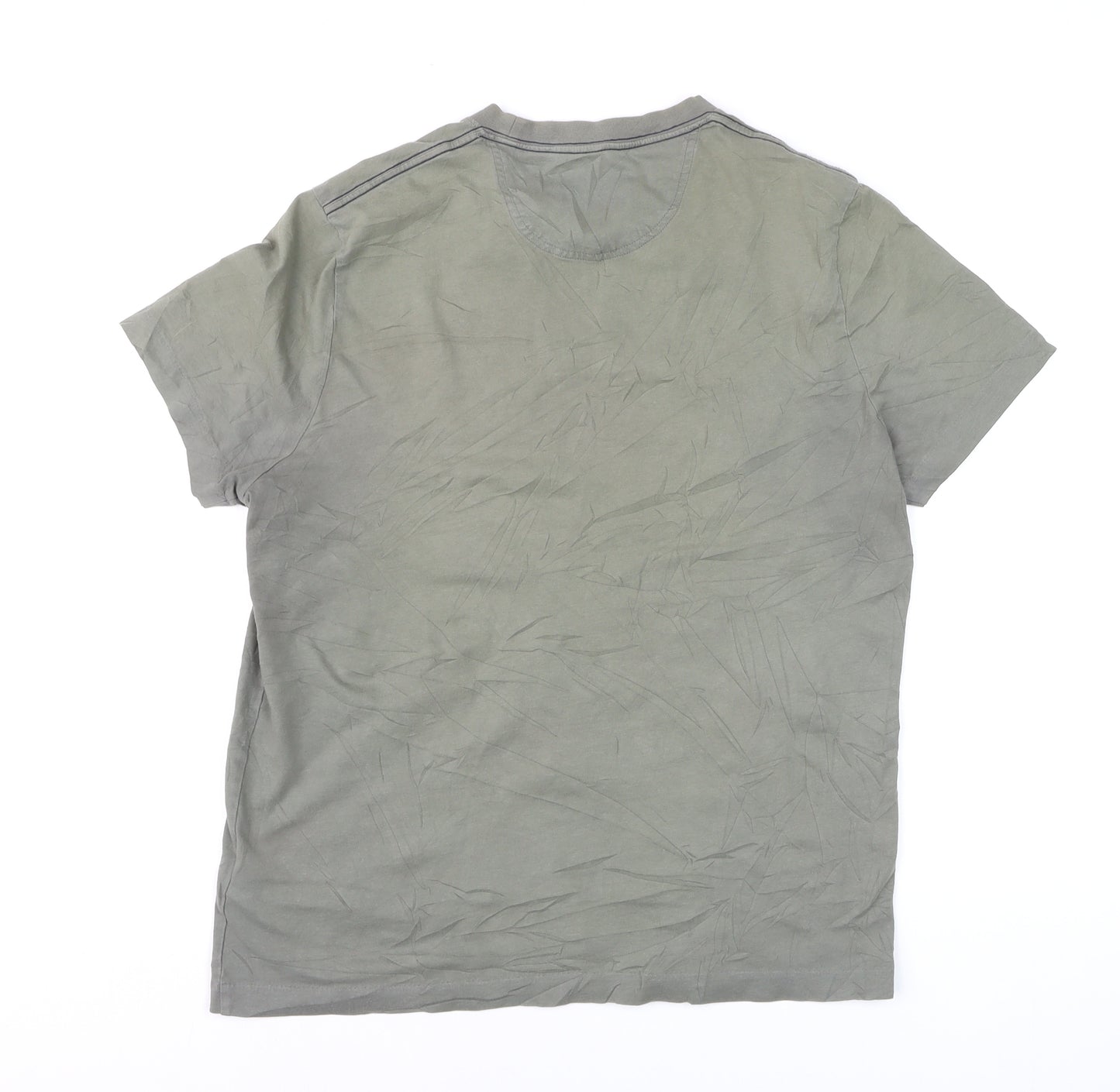 Henri Lloyd Men's Grey Graphic Crew Neck Regular Fit T-Shirt M