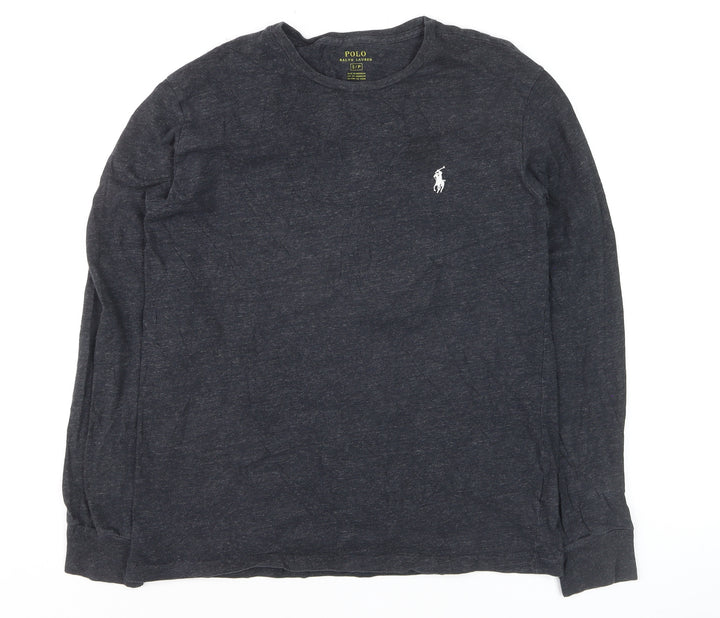 Polo Ralph Lauren Men's Black Long Sleeve Cotton Top Size S
