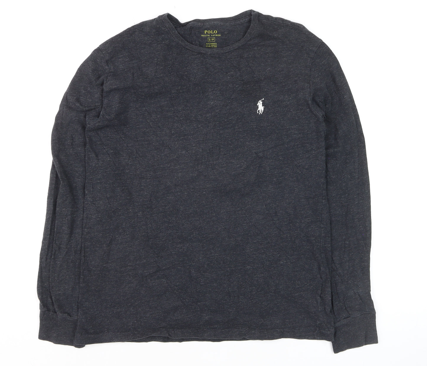 Polo Ralph Lauren Men's Black Long Sleeve Cotton Top Size S