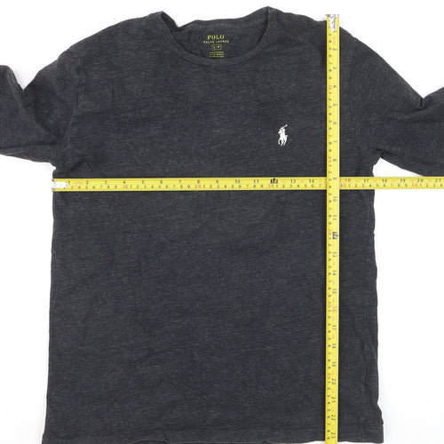 Polo Ralph Lauren Men's Black Long Sleeve Cotton Top Size S