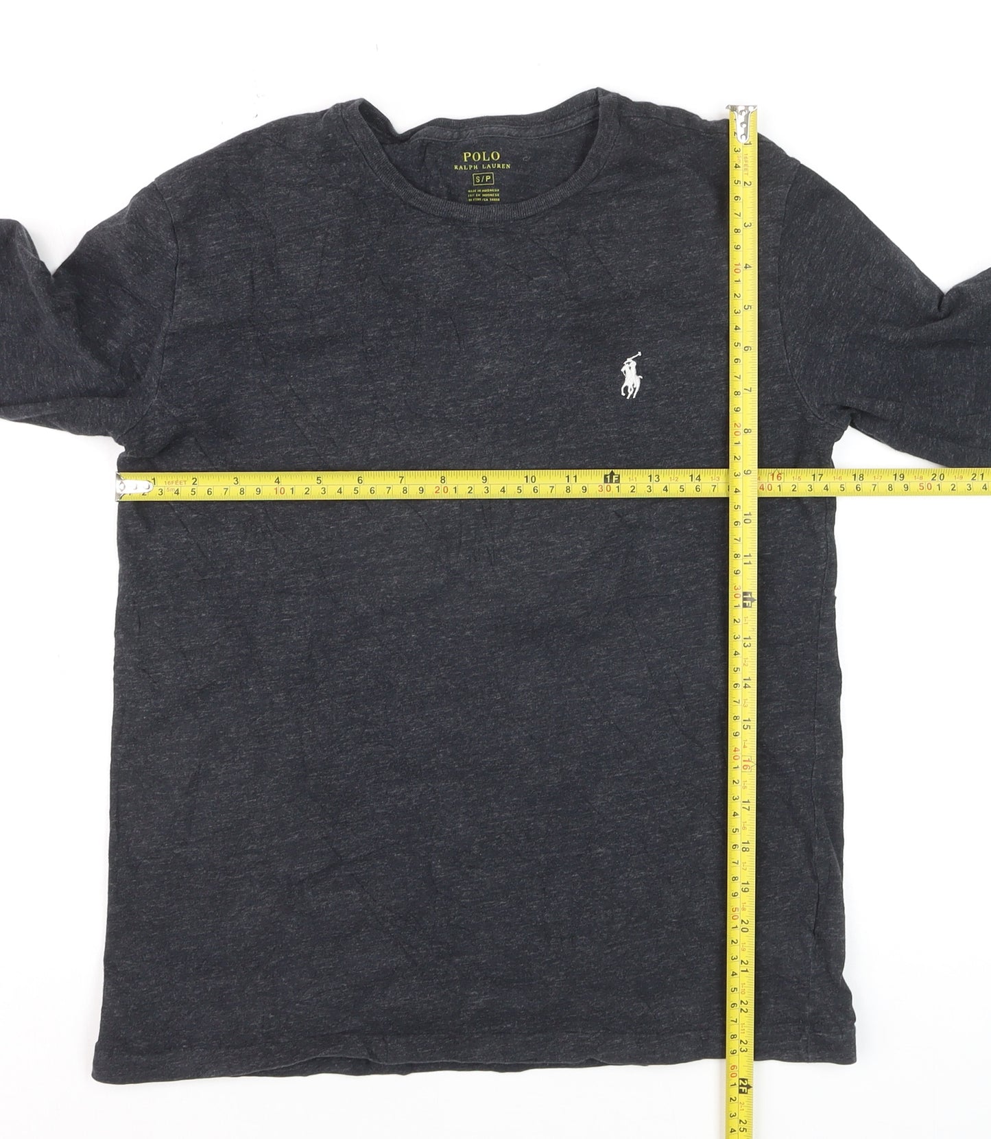 Polo Ralph Lauren Men's Black Long Sleeve Cotton Top Size S