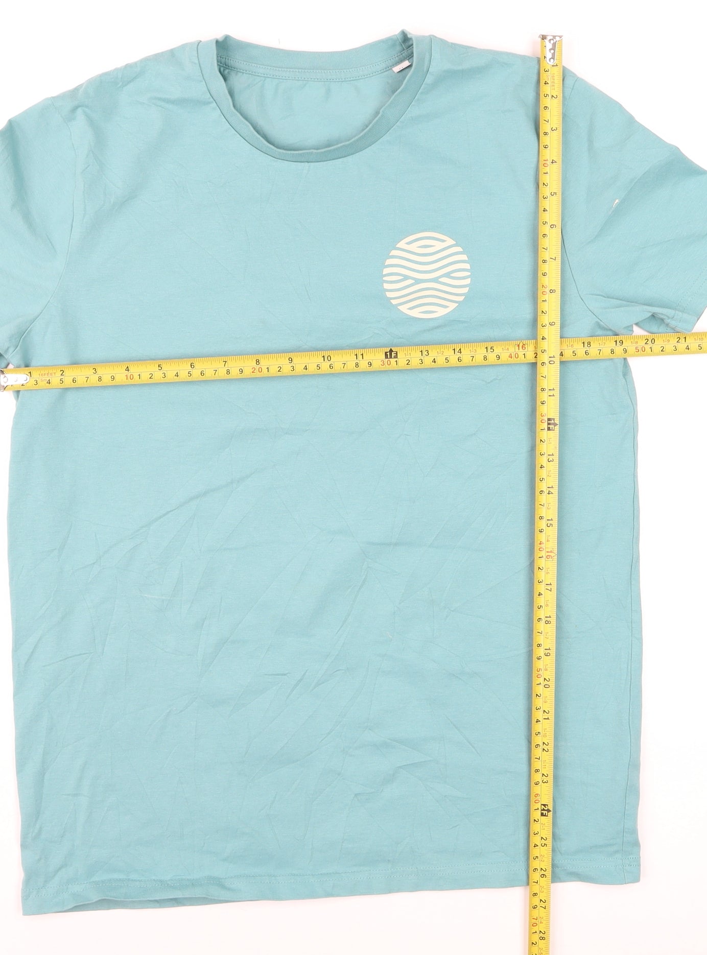 Talking Tides Brew Co. Mens Blue Cotton Graphic T-Shirt M Regular Fit