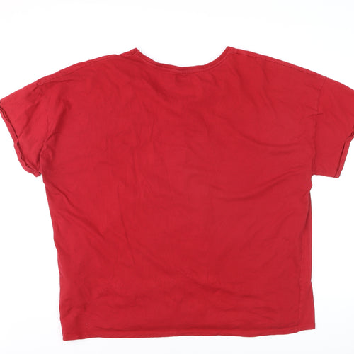 Marvel Men's Red WandaVision Graphic Print XXL Cotton T-Shirt