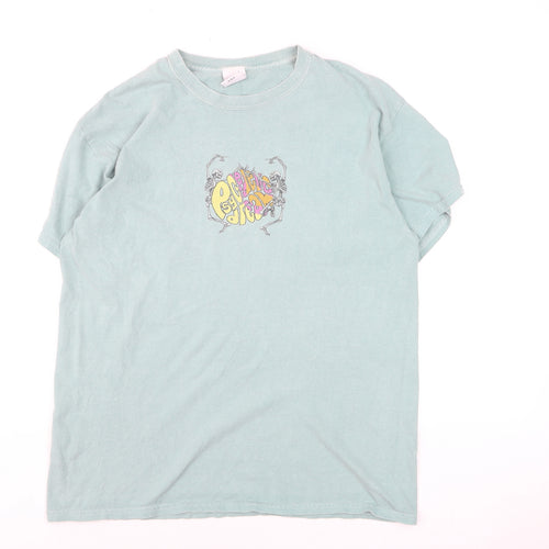 Urban Outfitters Men's Blue Psychedelic Dream Graphic T-Shirt Size S