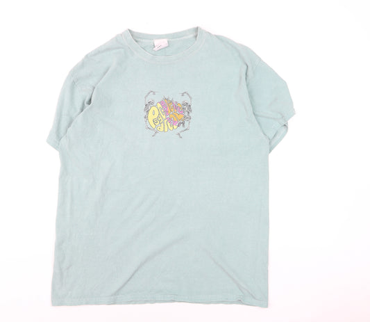 Urban Outfitters Men's Blue Psychedelic Dream Graphic T-Shirt Size S