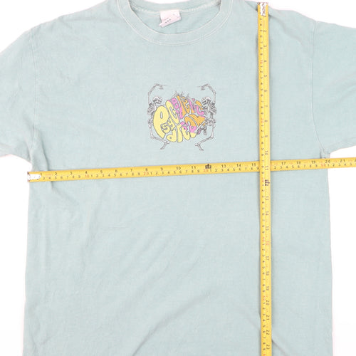 Urban Outfitters Men's Blue Psychedelic Dream Graphic T-Shirt Size S