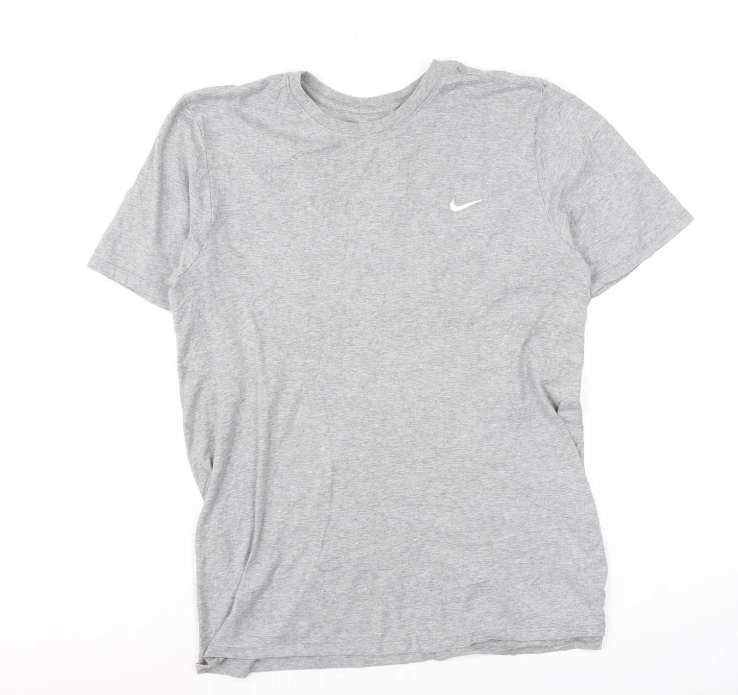 Nike Men's Grey Athletic Fit Crew Neck Short Sleeve T-Shirt Size M
