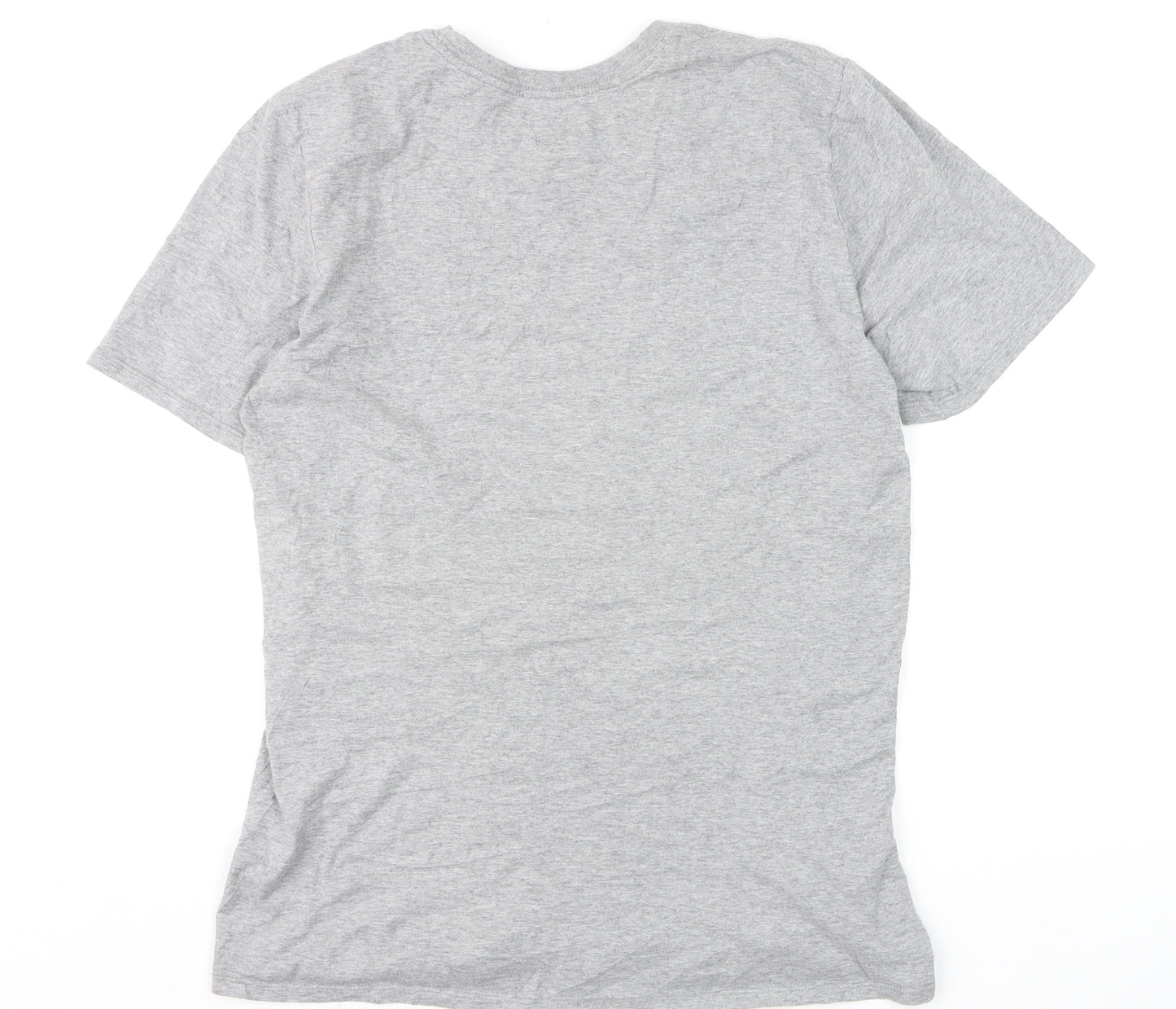 Nike Men's Grey Athletic Fit Crew Neck Short Sleeve T-Shirt Size M
