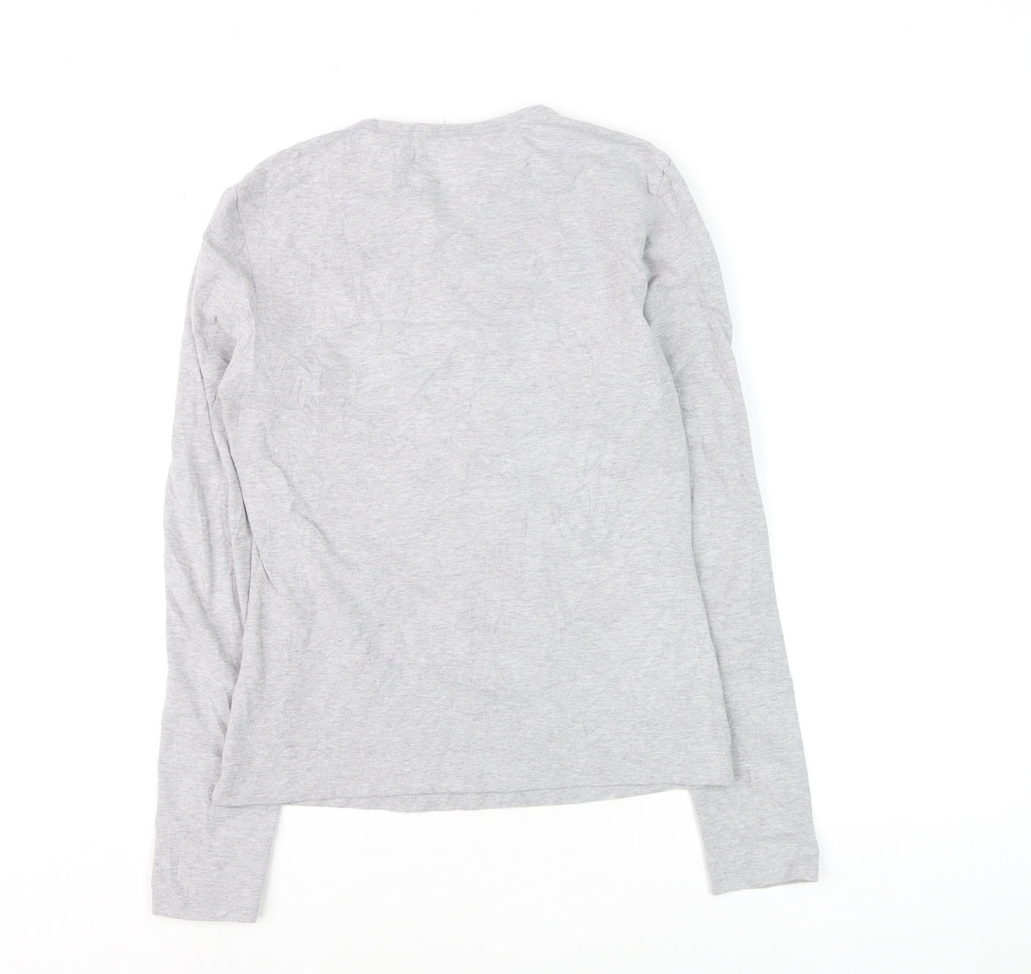 DKNY Jeans Girls Grey Long Sleeve Graphic Music T-Shirt M